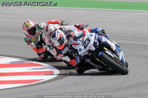 2010-06-26 Misano 2848 Carro - Superbike - Free Practice - Broc Parkes - Honda CBR1000RR
